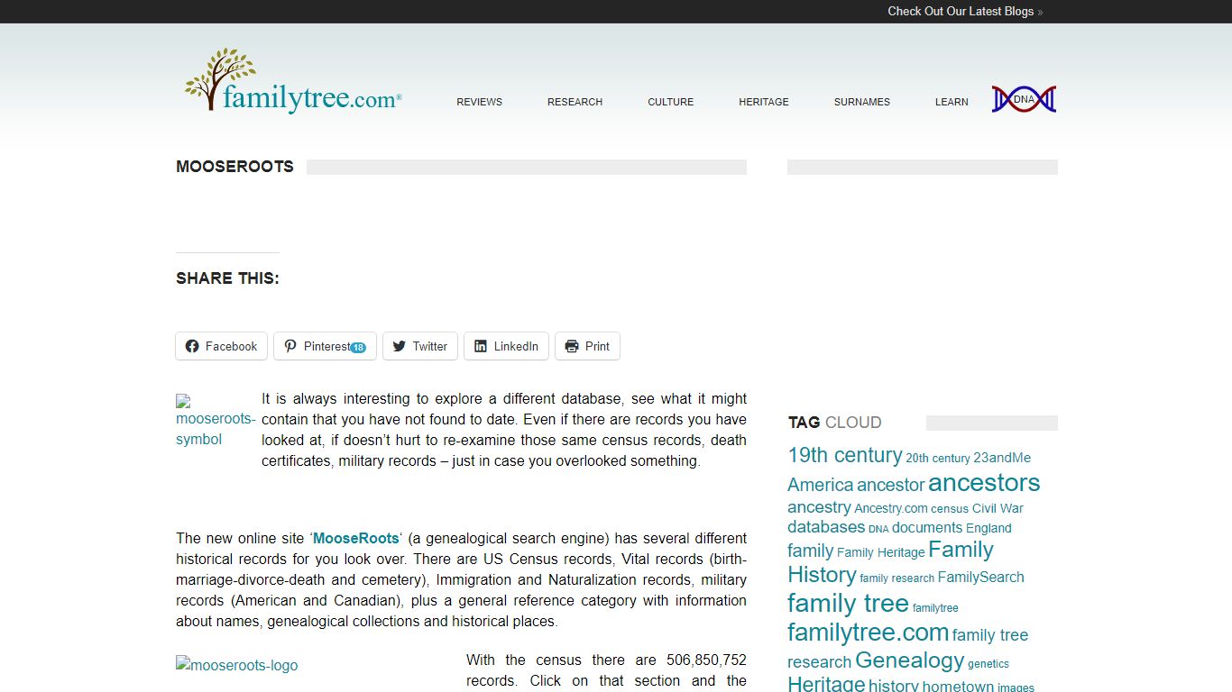 MooseRoots | FamilyTree.com